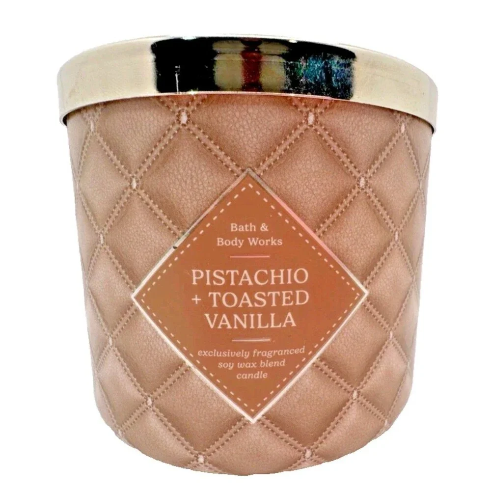 Bath & Body Works Bakery Candle Lot 3-Wick Set Main Street Bakery Chai Cookie - Picture 3 of 4